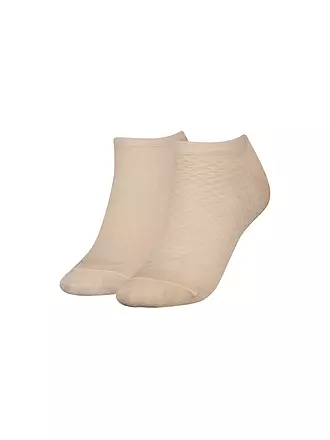 TOMMY HILFIGER | Sneaker Socken 2er Pkg beige | dunkelblau