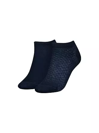 TOMMY HILFIGER | Sneaker Socken 2er Pkg navy | schwarz