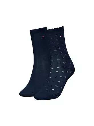 TOMMY HILFIGER | Socken 2-er Pkg pink | dunkelblau