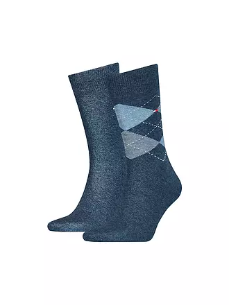 TOMMY HILFIGER | Socken 2-er Pkg. anthracite | blau