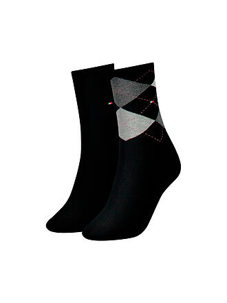 TOMMY HILFIGER | Socken 2-er Pkg. black | blau