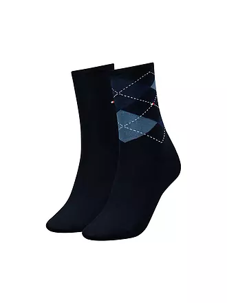TOMMY HILFIGER | Socken 2-er Pkg. black | blau