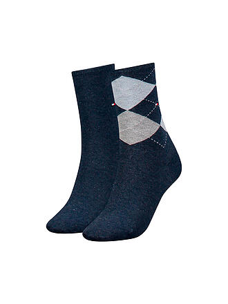 TOMMY HILFIGER | Socken 2-er Pkg. black | blau