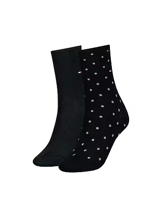 TOMMY HILFIGER | Socken 2er Pkg black | weiss