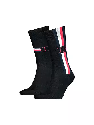 TOMMY HILFIGER | Socken 2er Pkg black | grau