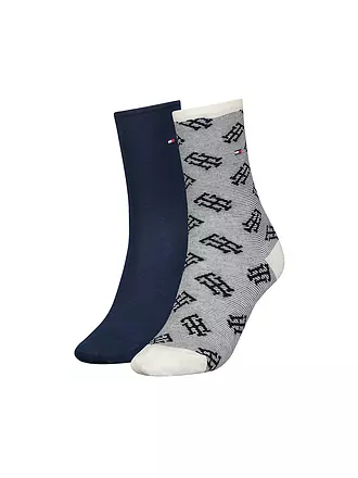TOMMY HILFIGER | Socken 2er Pkg khaki combo | dunkelblau