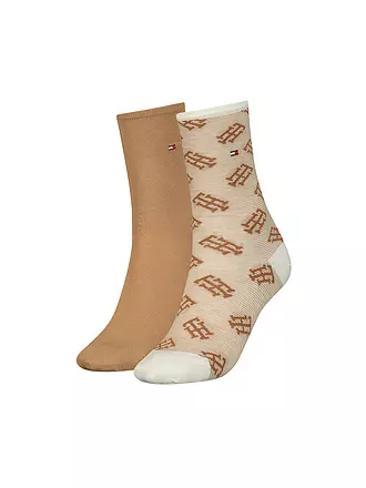 TOMMY HILFIGER | Socken 2er Pkg khaki combo | dunkelblau