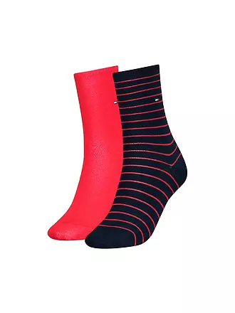 TOMMY HILFIGER | Socken 2er Pkg off white | rot