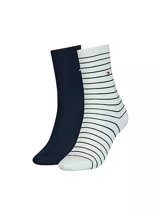 TOMMY HILFIGER | Socken 2er Pkg rot/navy | creme