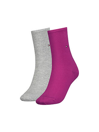 TOMMY HILFIGER | Socken 2er-Packung magenta | pink