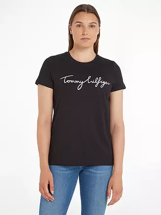 TOMMY HILFIGER | T-Shirt Regular Fit | schwarz