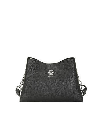 TOMMY HILFIGER | Tasche - Mini Bag TH EMBLEM CROSSOVER | schwarz
