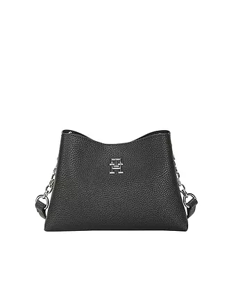 TOMMY HILFIGER | Tasche - Mini Bag TH EMBLEM CROSSOVER | schwarz