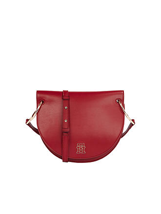 TOMMY HILFIGER | Tasche - Umhängetasche CHIC SADDLE BAG | dunkelrot