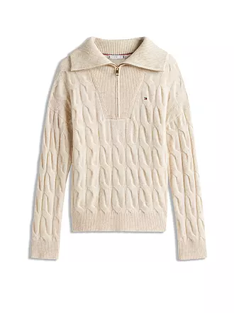 TOMMY HILFIGER | Troyer Pullover | beige
