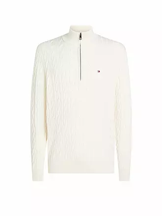TOMMY HILFIGER | Troyer Pullover | creme