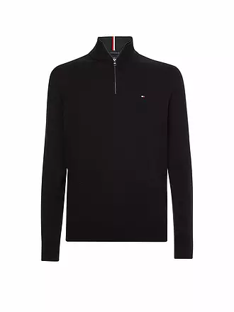 TOMMY HILFIGER | Troyerpullover | schwarz