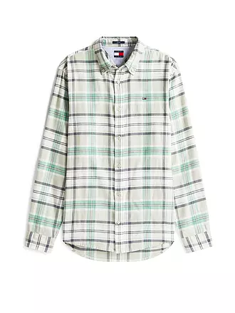 TOMMY JEANS | Hemd Regular Fit | hellgrün