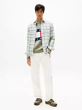 TOMMY JEANS | Hemd Regular Fit | hellgrün