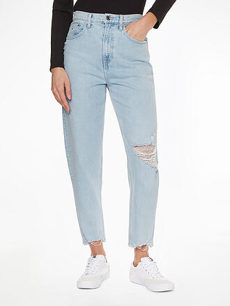 TOMMY JEANS | Highwaist Jeans Mom Fit | blau