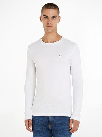 TOMMY JEANS | Langarmshirt  Slim-Fit | blau