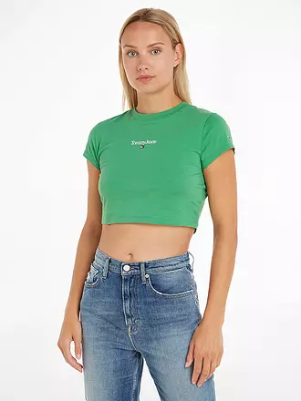 TOMMY JEANS | T-Shirt Cropped Fit | grün