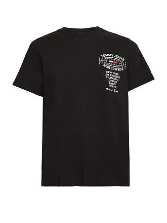 TOMMY JEANS | T-Shirt Essential | schwarz