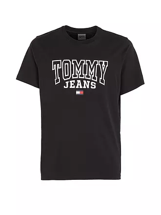 TOMMY JEANS | T-Shirt Regular Fit | schwarz