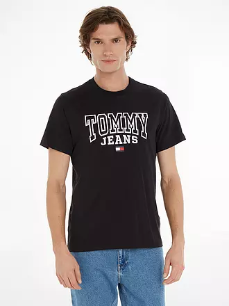 TOMMY JEANS | T-Shirt Regular Fit | schwarz