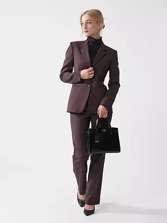TORY BURCH | Ledertasche - Henkeltasche ROBINSON SPAZZOLATO  Small | schwarz