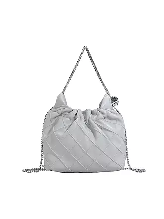 TORY BURCH | Ledertasche - Hobo Bag FLEMING MINI | grau