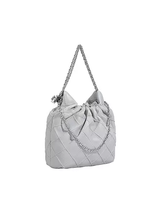 TORY BURCH | Ledertasche - Hobo Bag FLEMING MINI | grau