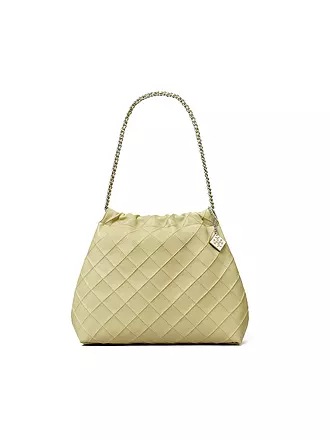 TORY BURCH | Ledertasche - Hobo FLEMING | creme