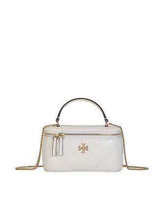 TORY BURCH | Ledertasche - Kosmetiktasche KIRA | weiss