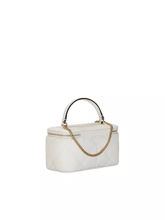 TORY BURCH | Ledertasche - Kosmetiktasche KIRA | weiss