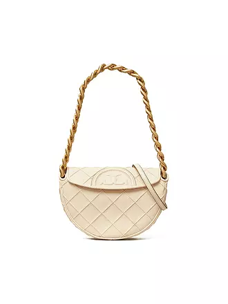 TORY BURCH | Ledertasche - Mini Bag FLEMING MINI | creme