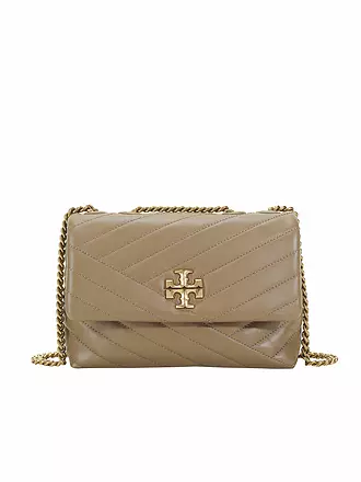TORY BURCH | Ledertasche - Schultertasche KIRA CHEVRON Small | braun