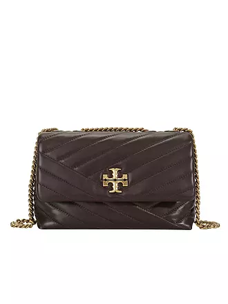 TORY BURCH | Ledertasche - Schultertasche KIRA CHEVRON Small | braun