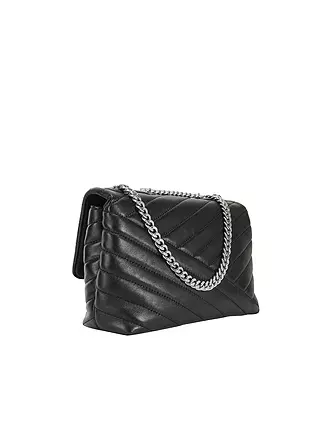 TORY BURCH | Ledertasche - Schultertasche KIRA CHEVRON Small | braun
