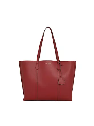 TORY BURCH | Ledertasche - Shopper PERRY | dunkelrot