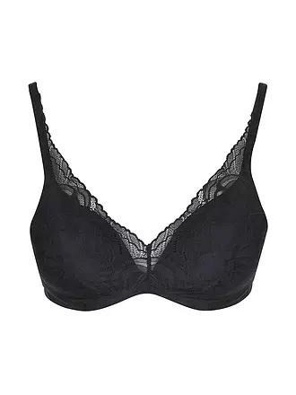 TRIUMPH | BH mit Bügel BODY MAKE-UP ILLUSION LACE black | dunkelrot