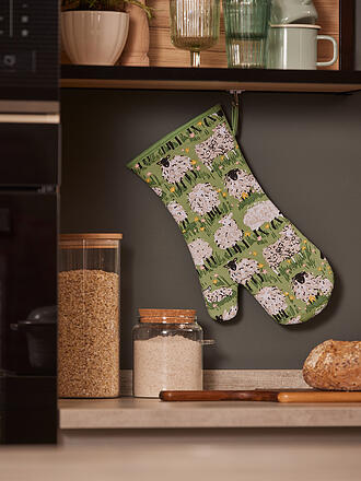 ULSTER WEAVERS | Topfhandschuh Farmhouse Ducks | hellgrün