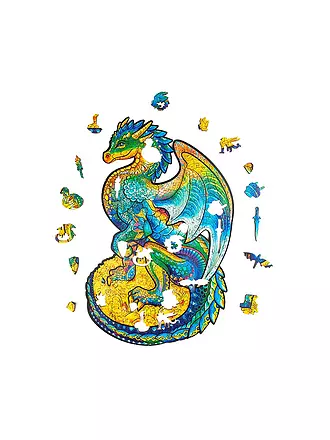 UNIDRAGON | Holzpuzzle - Guarding Dragon M | keine Farbe