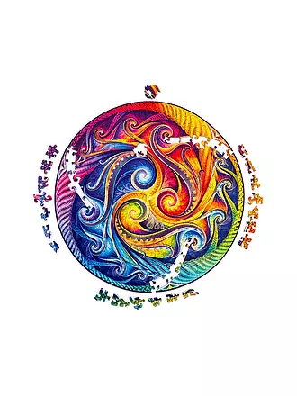 UNIDRAGON | Holzpuzzle - Mandala der Galaxien-Inkarnation M | keine Farbe