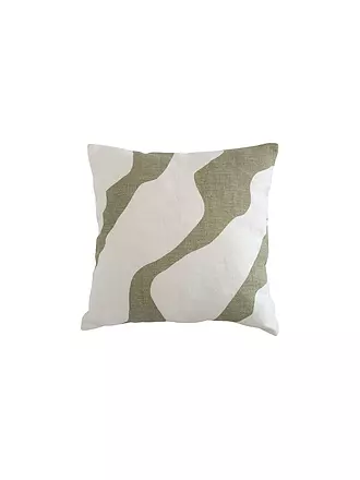URBAN NATURE CULTURE | Zierkissen 45x45cm FLUSSO Moss Stone | olive