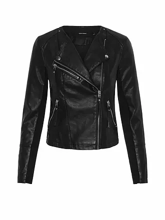 VERO MODA | Jacke in Lederoptik VMRIAFAVO | schwarz