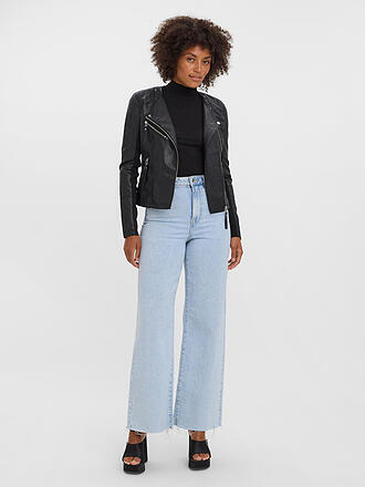 VERO MODA | Jacke in Lederoptik VMRIAFAVO | schwarz