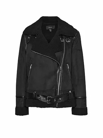 VERO MODA | Jacke in Shearling-Optik VMVEGA | schwarz
