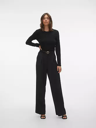 VERO MODA | Langarmshirt VMKANZ | schwarz