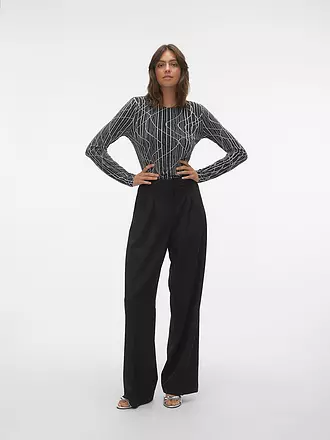 VERO MODA | Langarmshirt VMKANZ | schwarz
